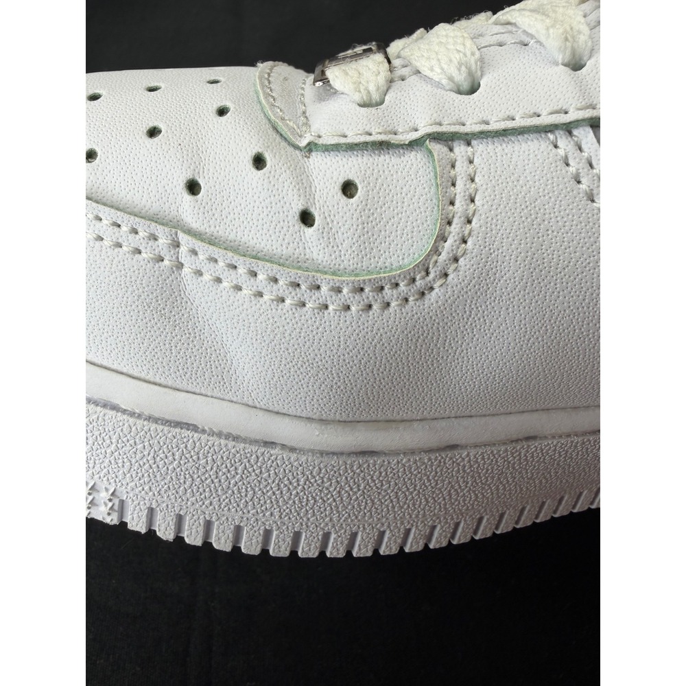 Nike Air Force 1 Low Animal Cow Print White Mustard Yellow Sneakers Womens 7.5 - Picture 13 of 16